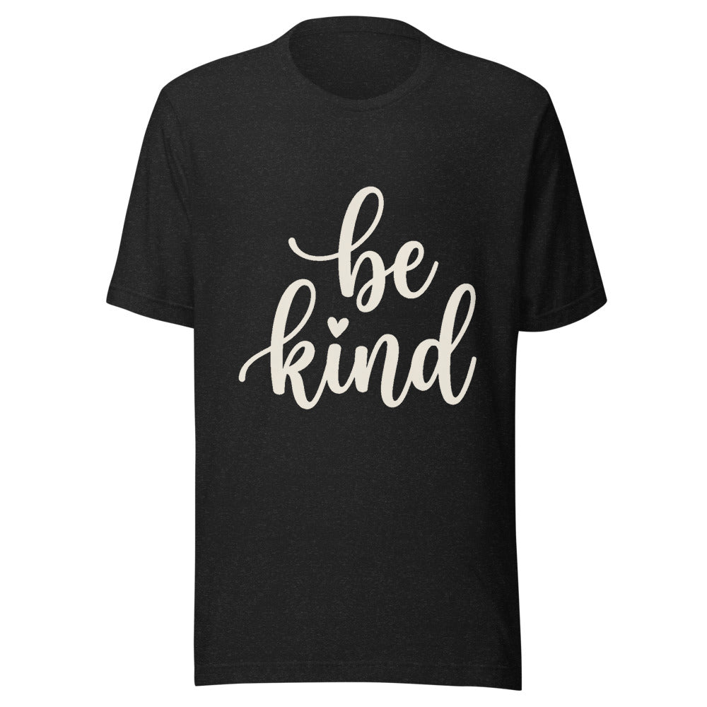 Be Kind Script Graphic T-Shirt, Men's, front, black with cream print