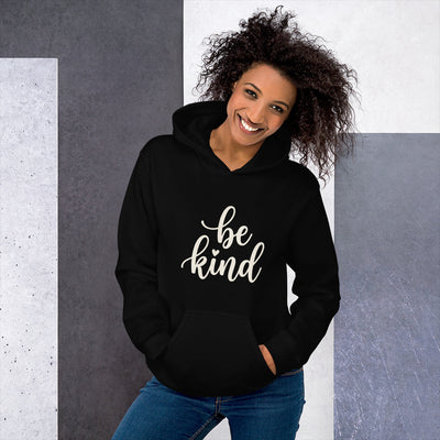 Be Kind Script Pullover Hoodie, Men's, on a model