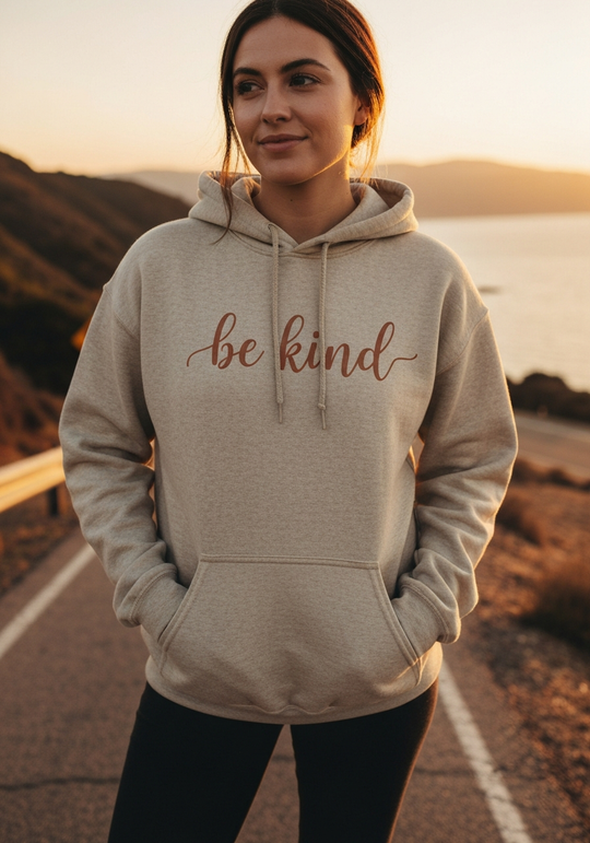 Cali Life Be Kind Script Hoodie — Women's
