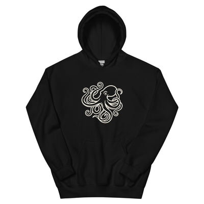 Octopus Art California Pullover Hoodie, Women's, flat lay