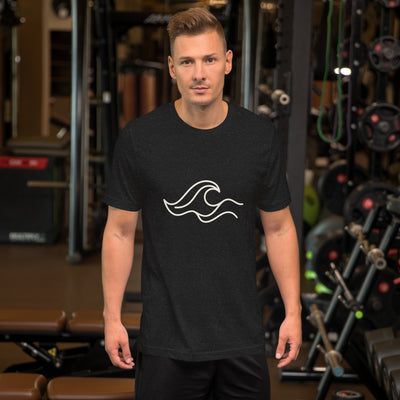 One-Line Wave California Graphic T-Shirt, Women's, on a model