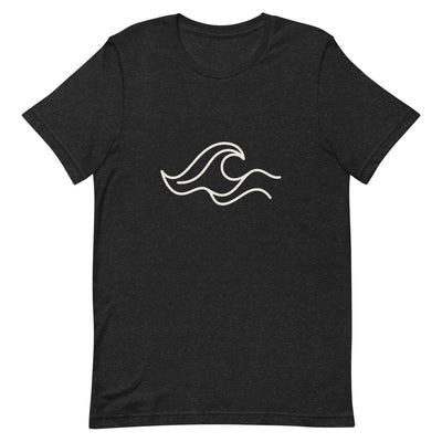 One-Line Wave California Graphic T-Shirt, flat lay