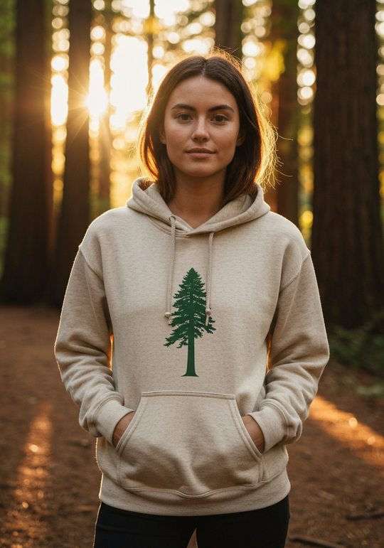Cali Life Redwood Silhouette Hoodie — Women's
